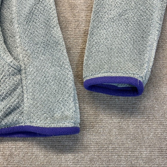 Patagonia Snap-T Fleece Pullover Women's Small Gray Purple Mock Polartec 25442 - Picture 6 of 11